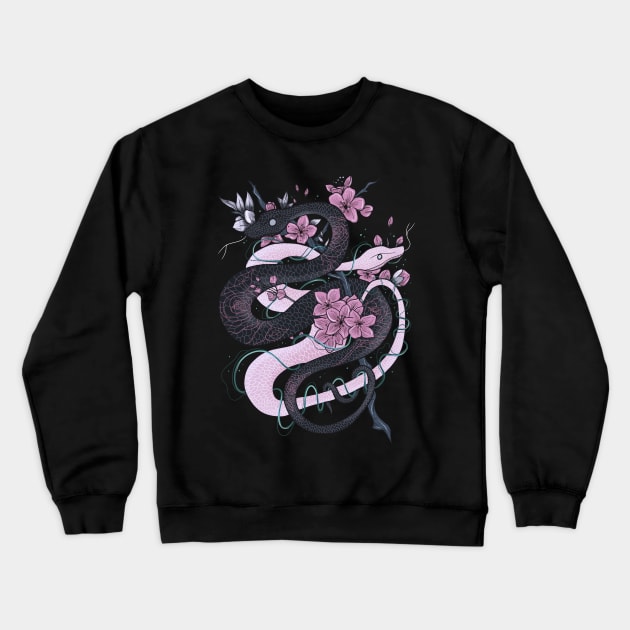 Twin Snakes Crewneck Sweatshirt by Jess Adams